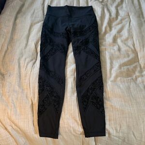 Lululemon Black Patterned Leggings
